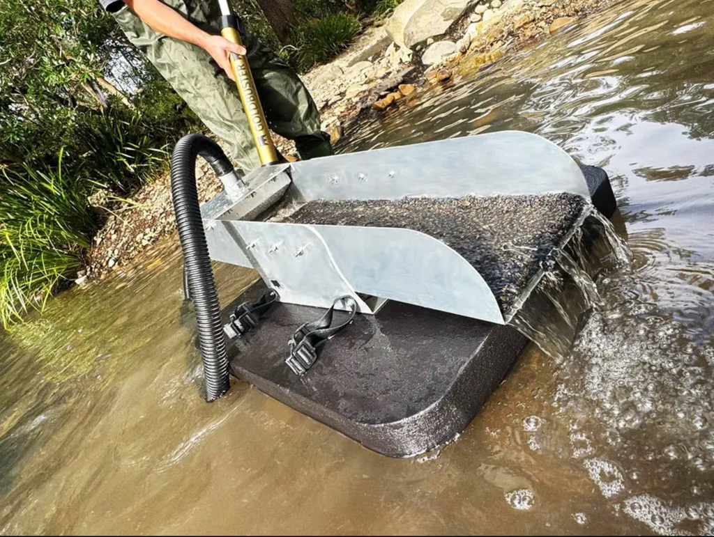 GoldBuster Floating gold dredge you can use just about anywhere