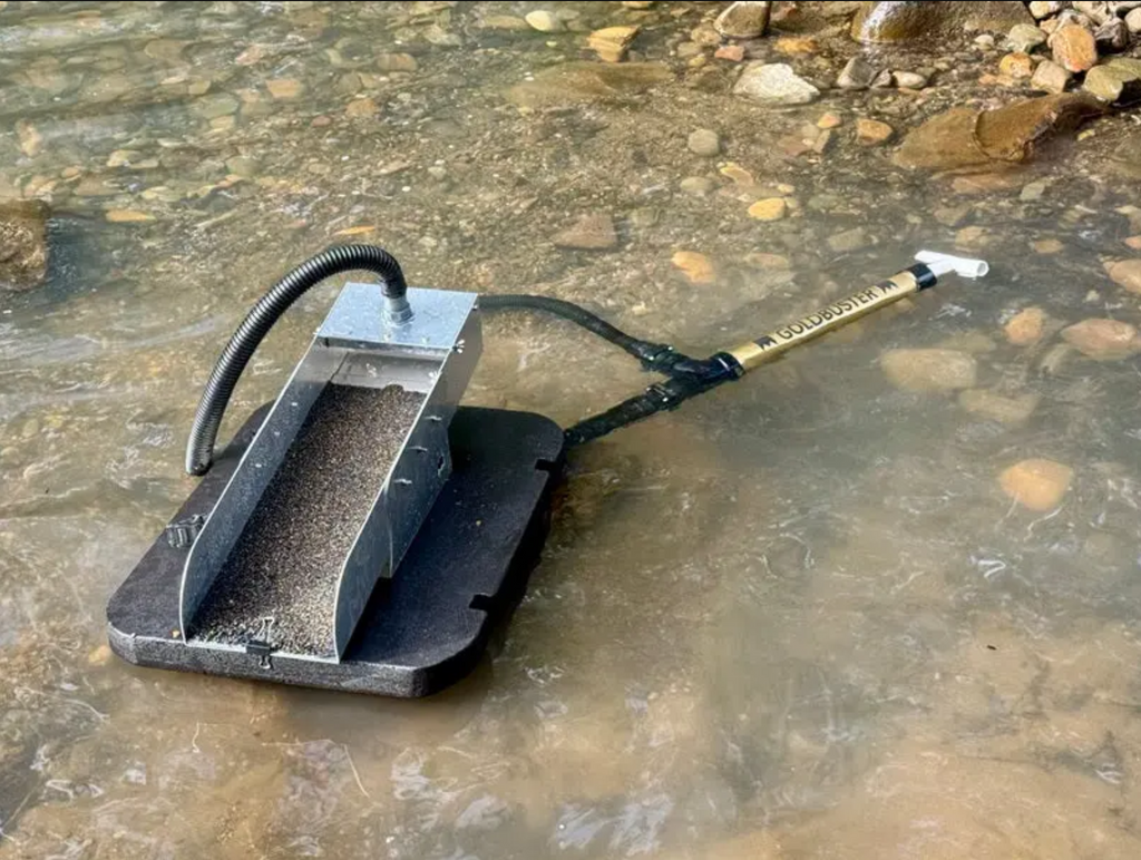 GoldBuster Floating gold dredge you can use just about anywhere