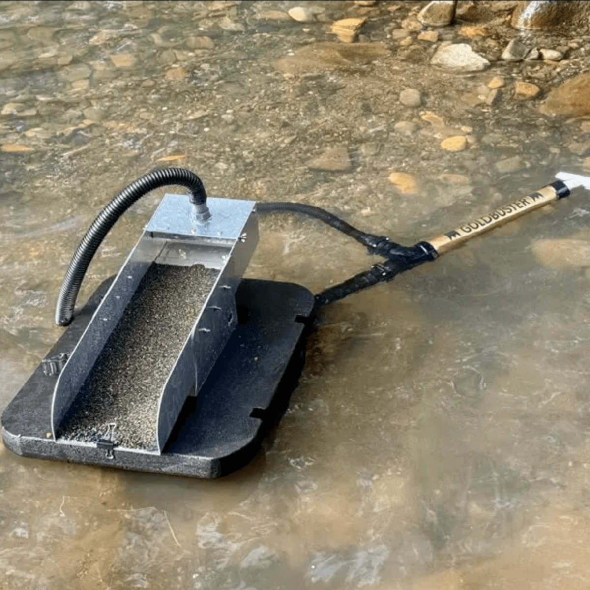 GoldBuster Floating gold dredge you can use just about anywhere