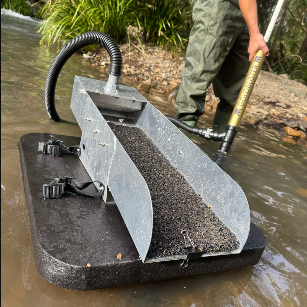 GoldBuster Floating gold dredge you can use just about anywhere