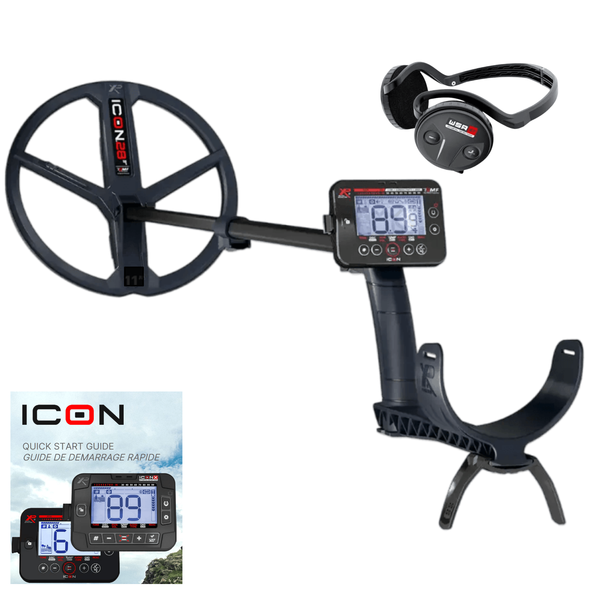 XP ICON Metal Detector With Wireless Headphones