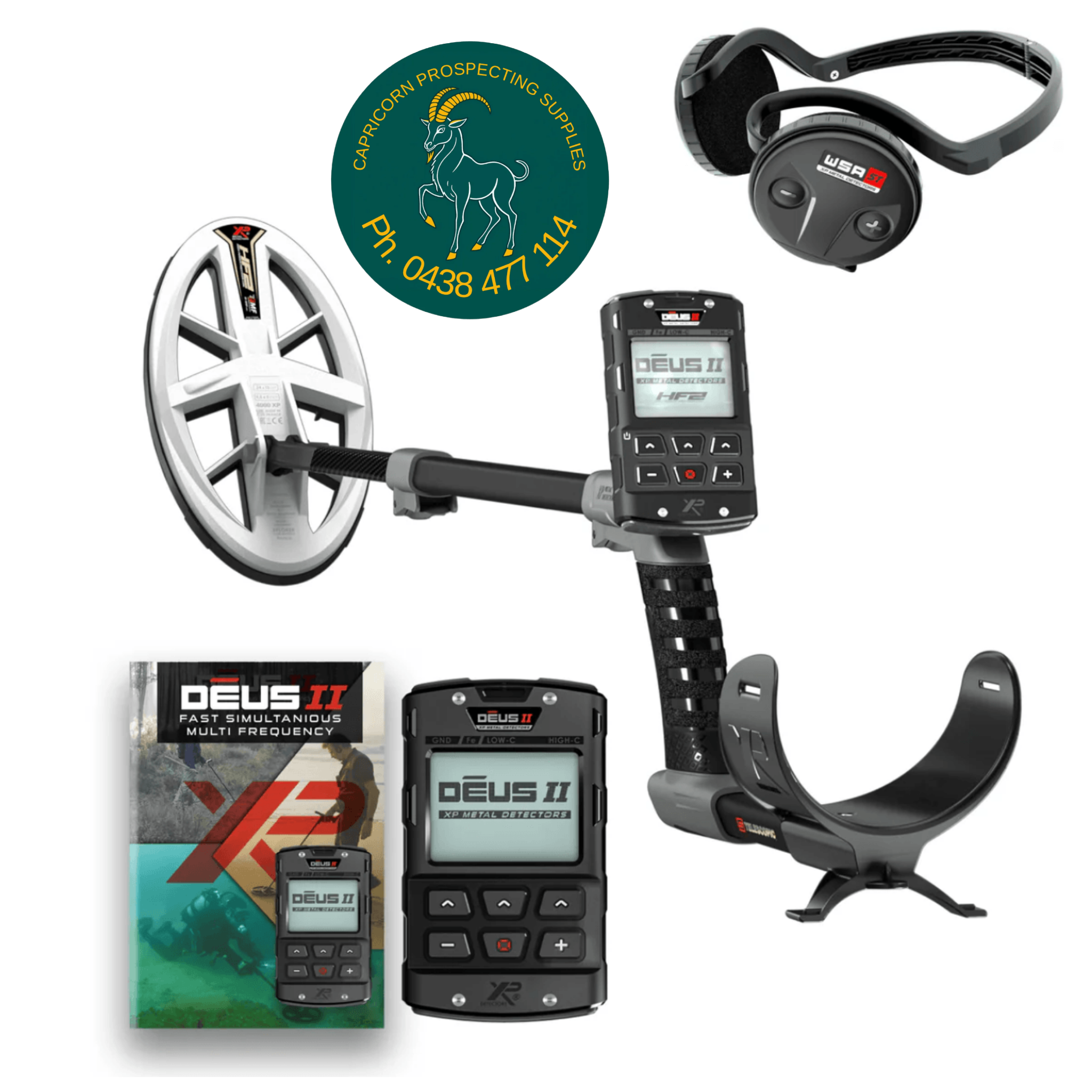 XP DEUS II GOLD (RC, HF2 coil, WSA ST)