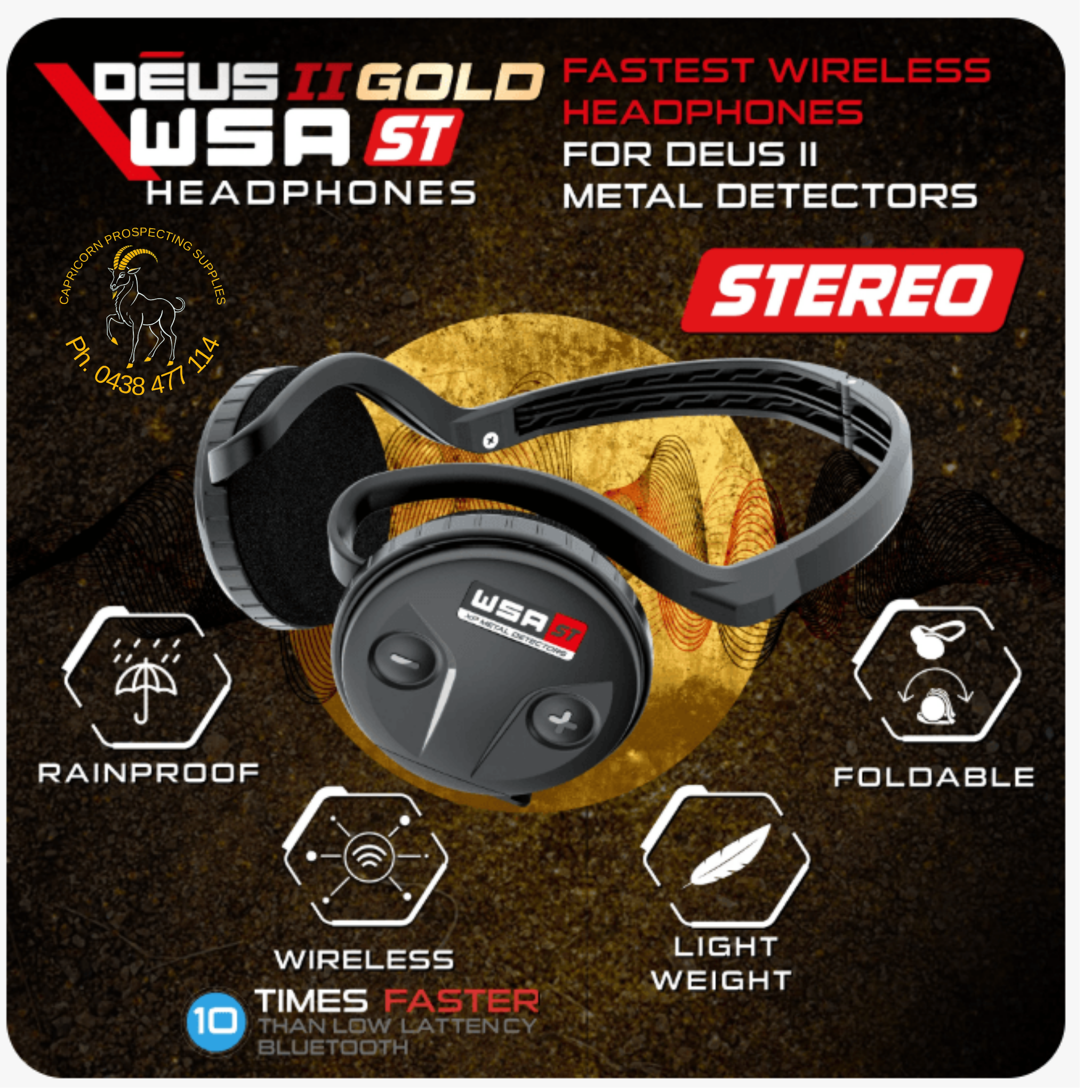 XP DEUS II GOLD (RC, HF2 coil, WSA ST)